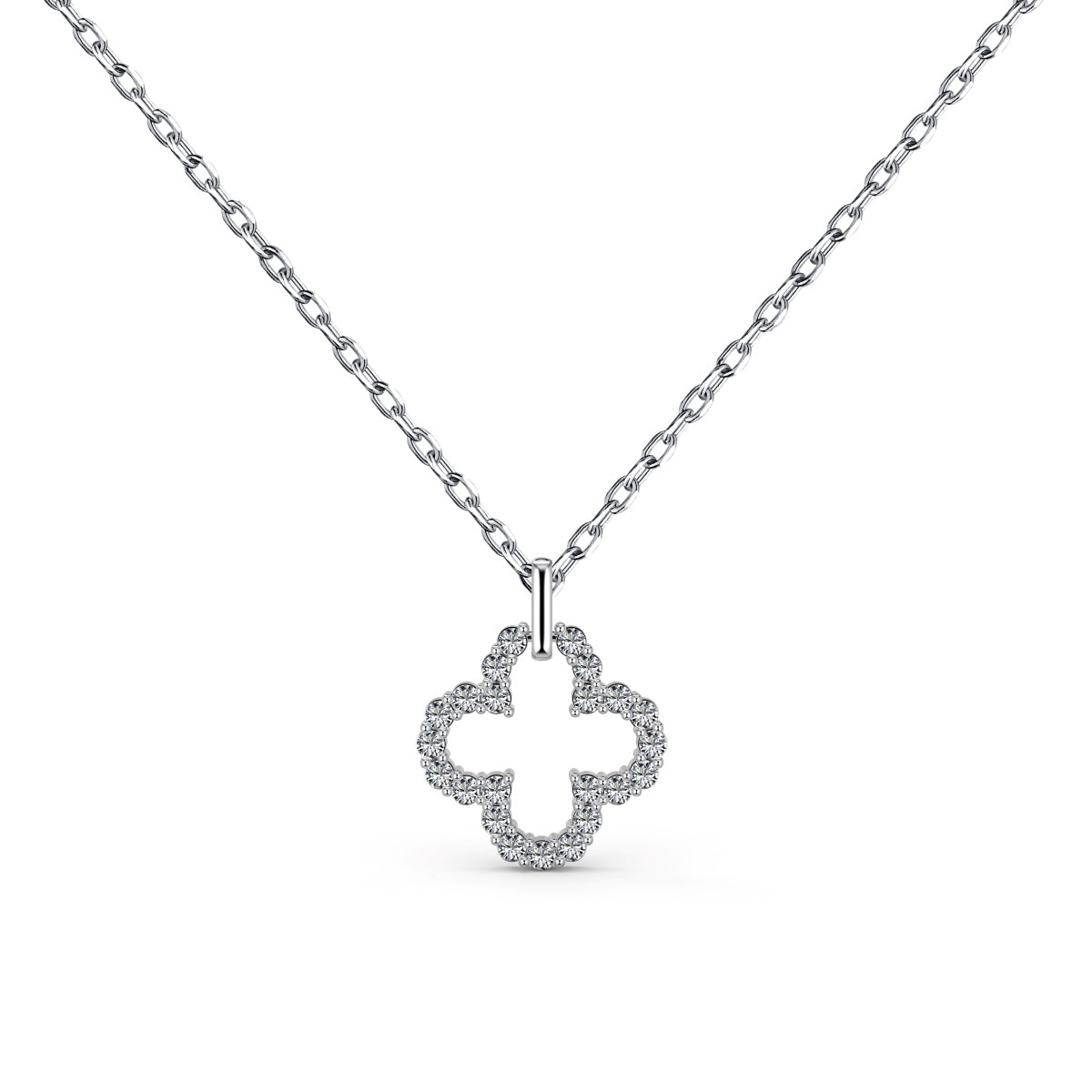 [LuckyStar]Four-Leaf Clover Hollow Design Exquisite Necklace