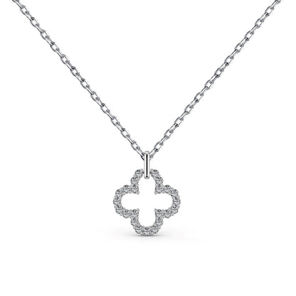 [LuckyStar]Four-Leaf Clover Hollow Design Exquisite Necklace