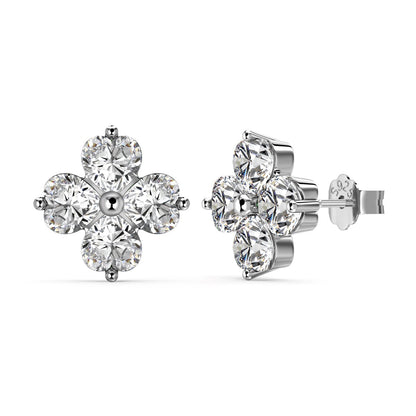 [LuckyStar]Four-Leaf Clover Ball Earrings