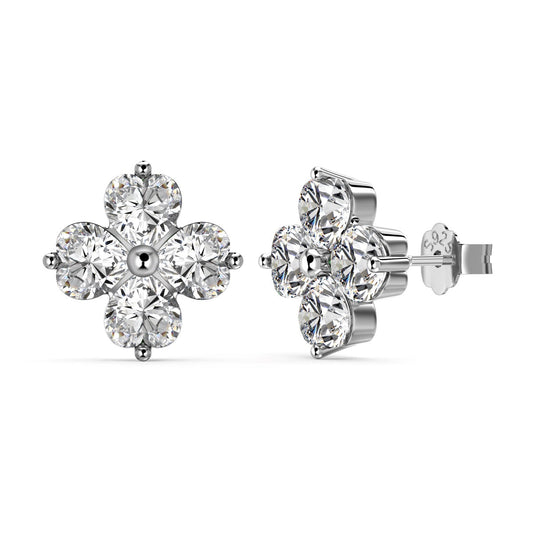 [LuckyStar]Four-Leaf Clover Ball Earrings