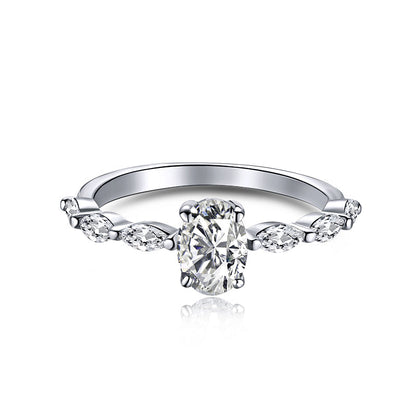 [LuckyStar]0.75 Carat Luxurious Vibrant Elongated Cushion Cut Daily Ring