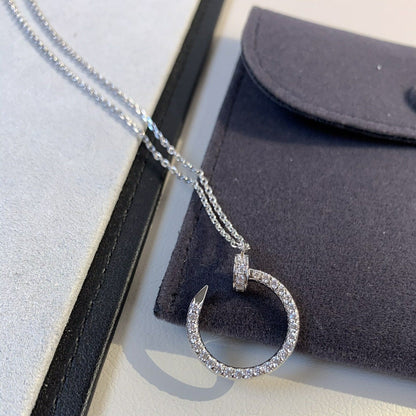 [LuckyStar]JUSTE HALSKETTE SILBER DIAMANTEN 