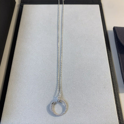 [LuckyStar]JUSTE HALSKETTE SILBER DIAMANTEN 