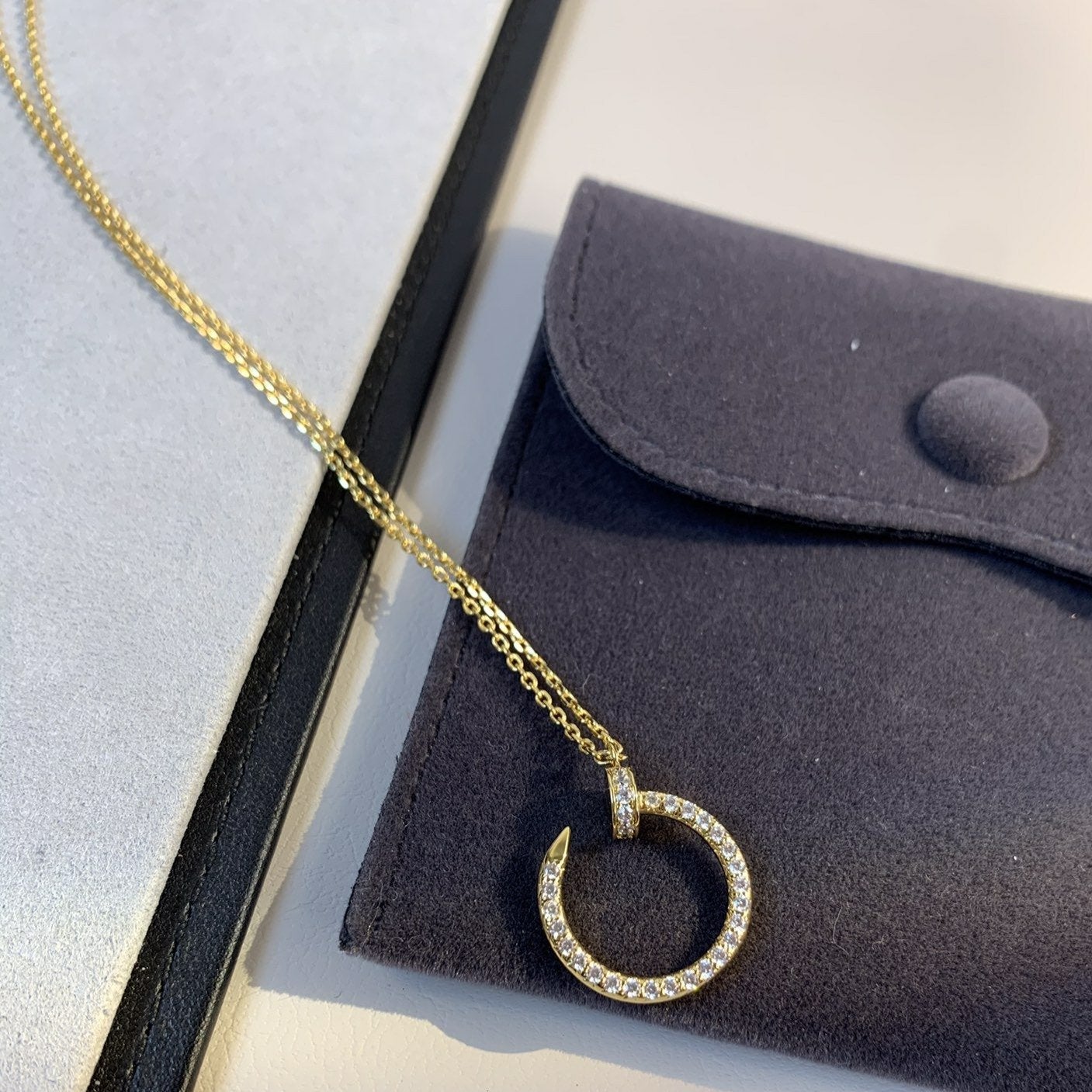 [LuckyStar]JUSTE HALSKETTE GOLD DIAMANTEN 