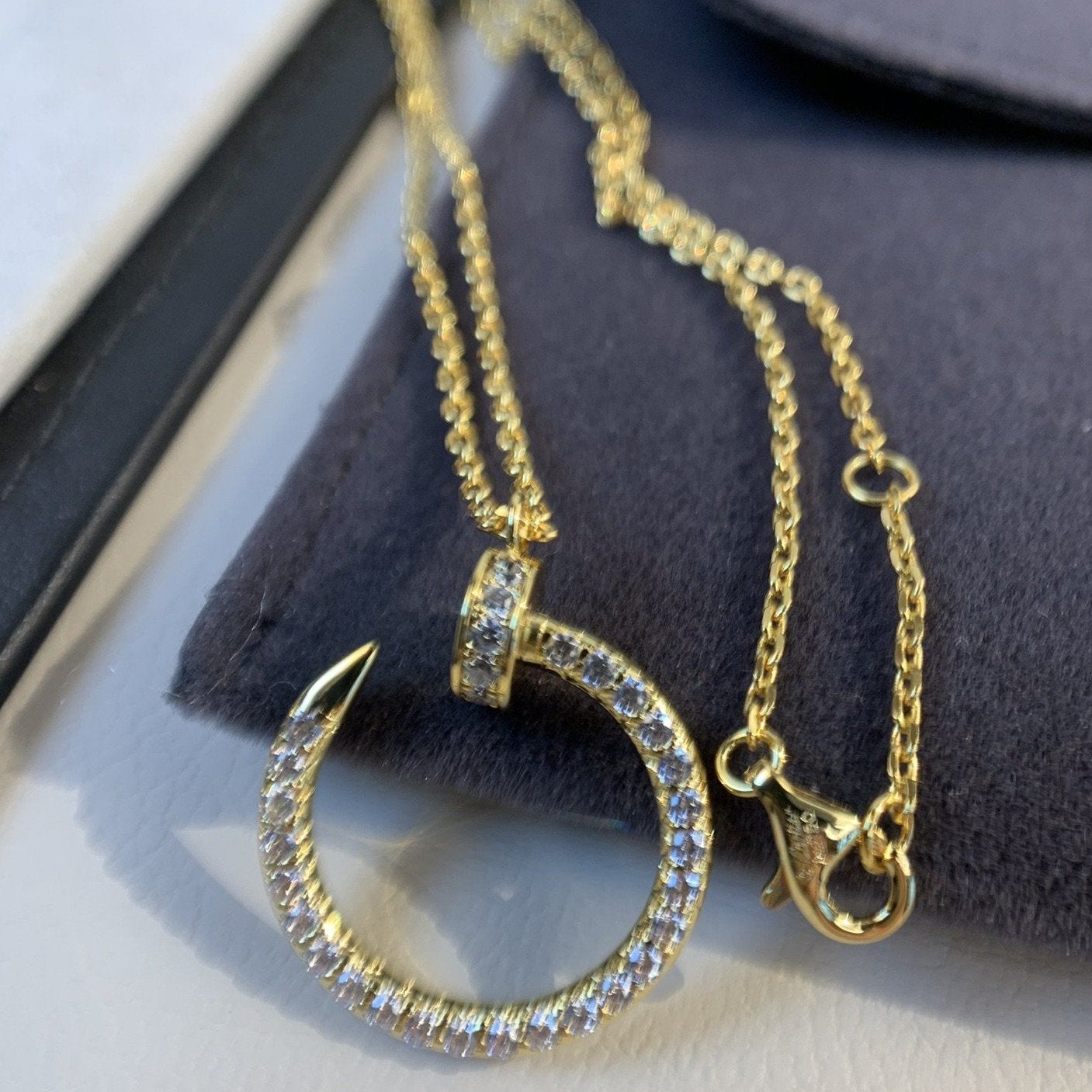 [LuckyStar]JUSTE HALSKETTE GOLD DIAMANTEN 