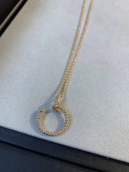 [LuckyStar]JUSTE HALSKETTE ROTGOLD DIAMANTEN 