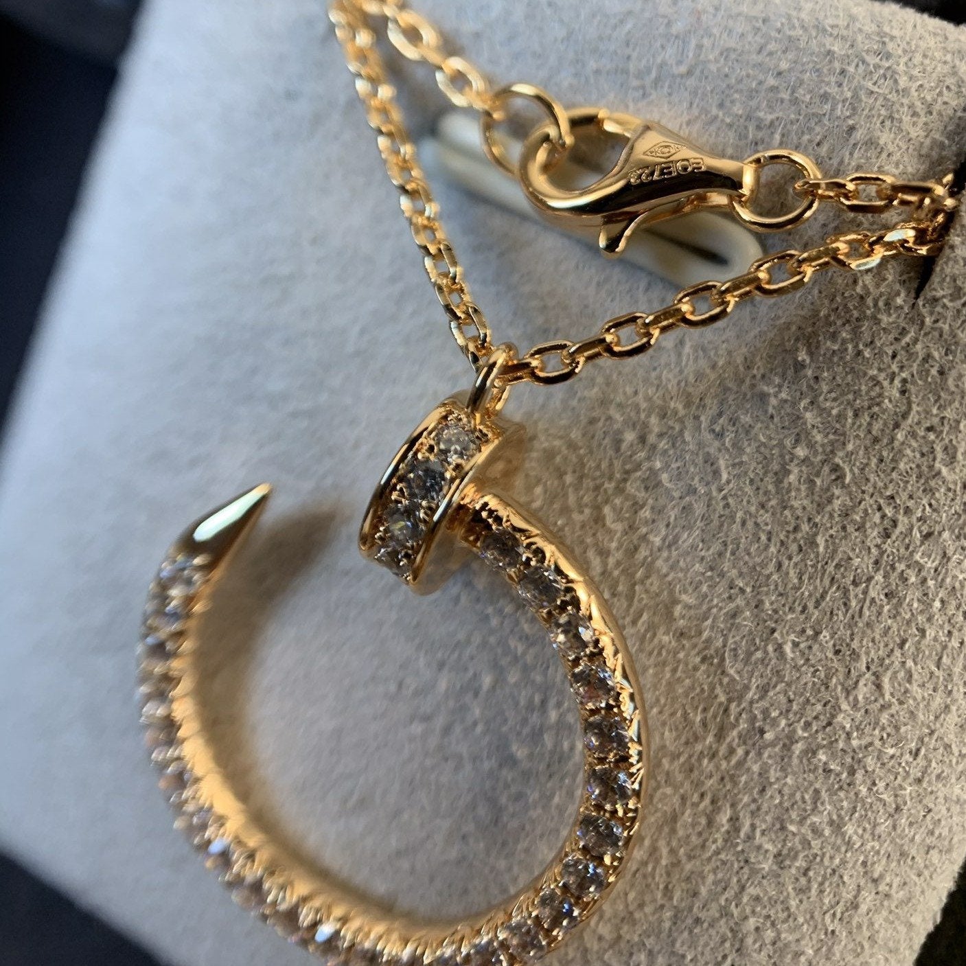 [LuckyStar]JUSTE HALSKETTE ROTGOLD DIAMANTEN 