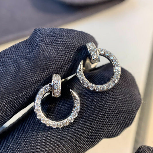 [LuckyStar]JUSTE OHRRINGE SILBER DIAMANTEN 