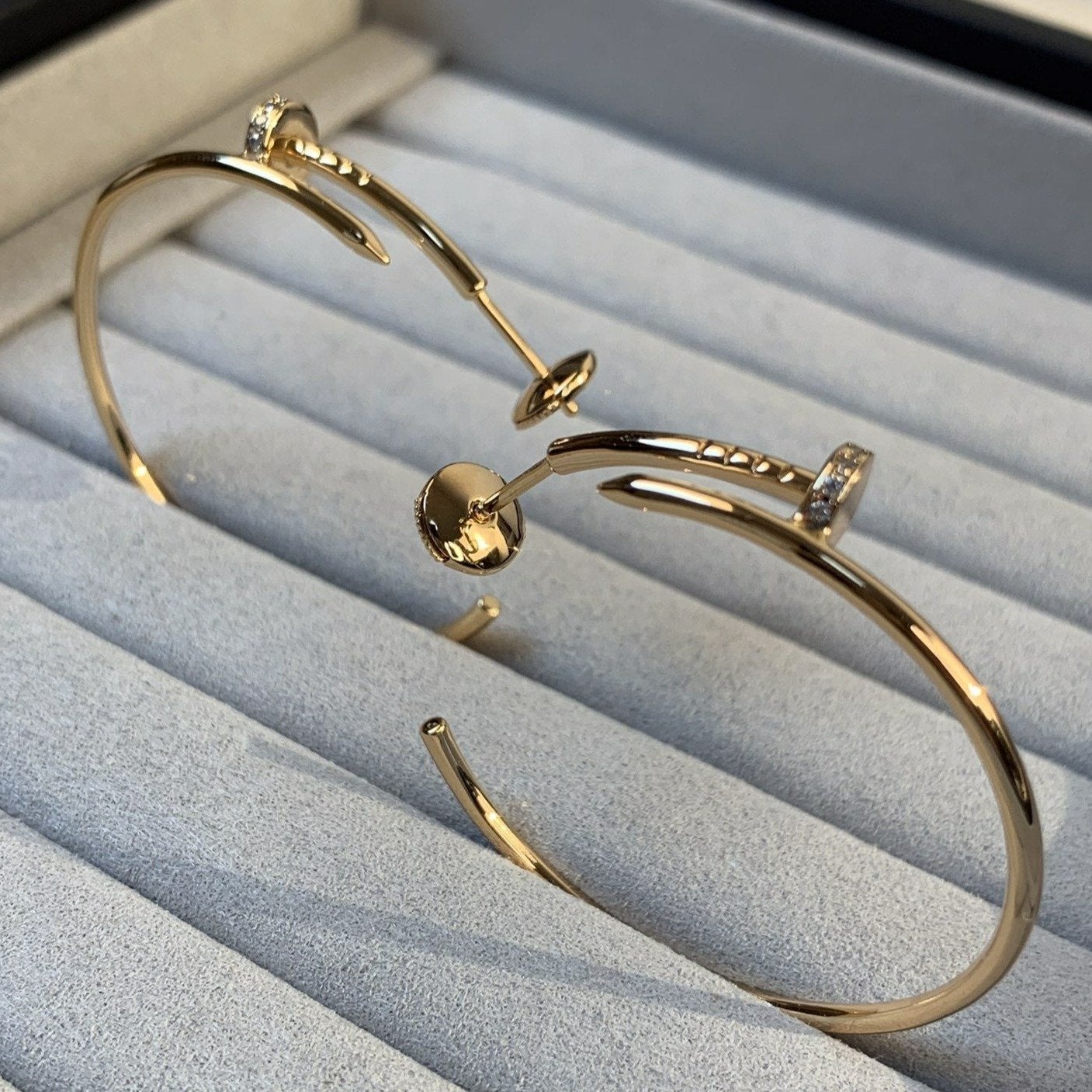 [LuckyStar]JUSTE OHRRINGE GOLD DIAMANTEN 1,8MM 