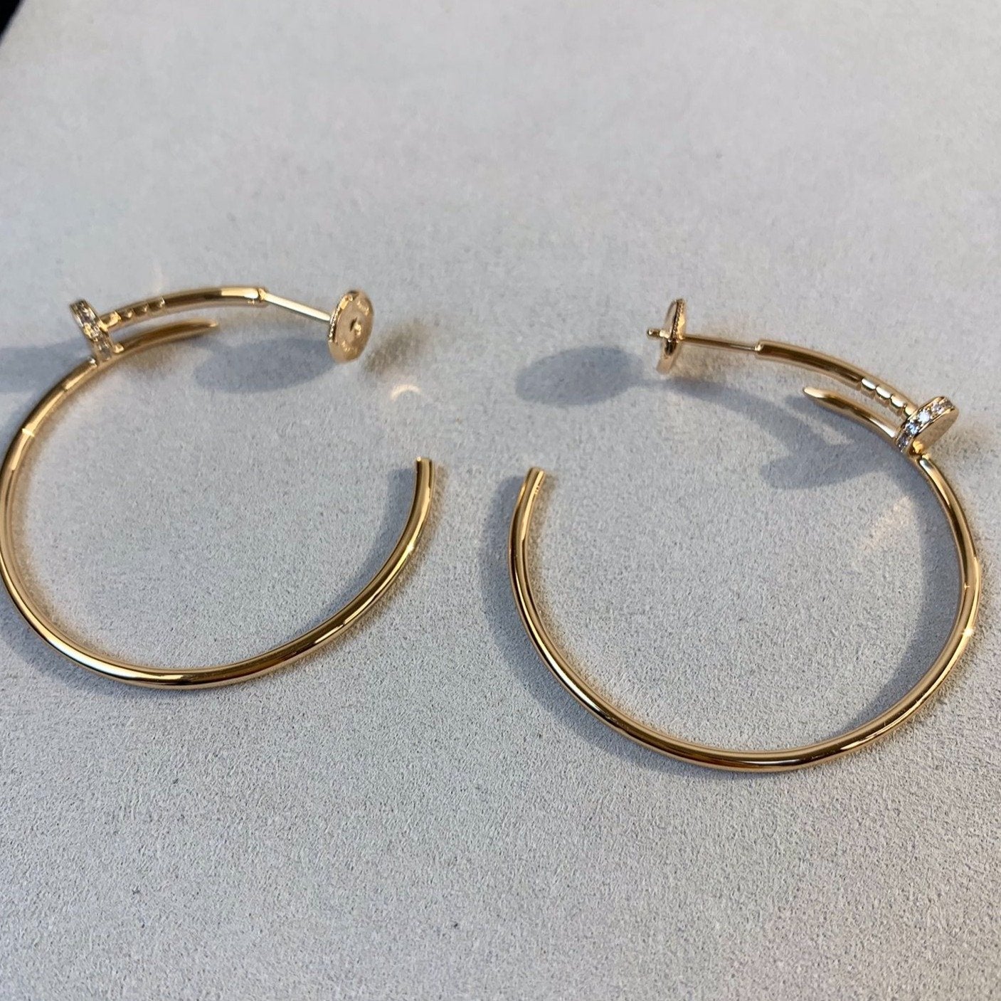 [LuckyStar]JUSTE OHRRINGE GOLD DIAMANTEN 1,8MM 