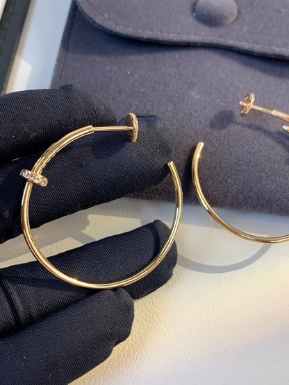 [LuckyStar]JUSTE OHRRINGE GOLD DIAMANTEN 1,8MM 