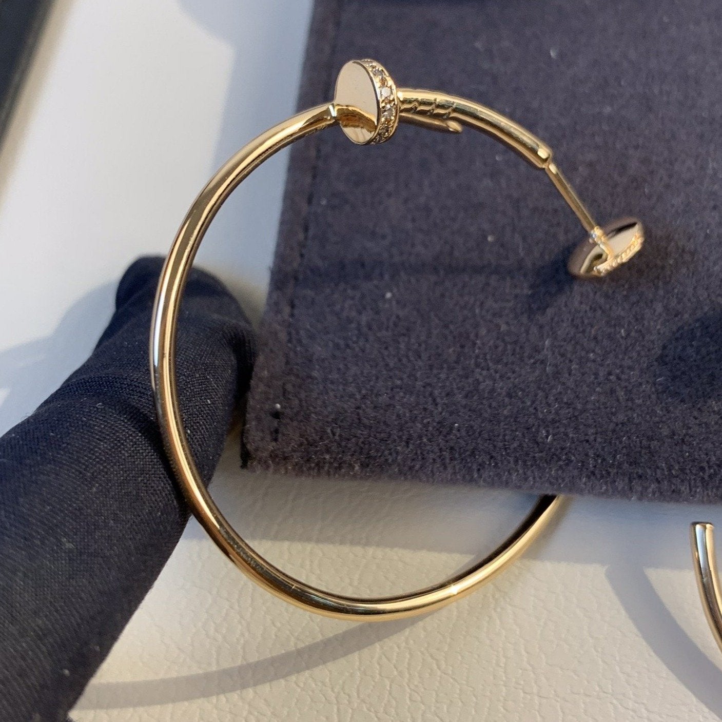 [LuckyStar]JUSTE OHRRINGE GOLD DIAMANTEN 1,8MM 