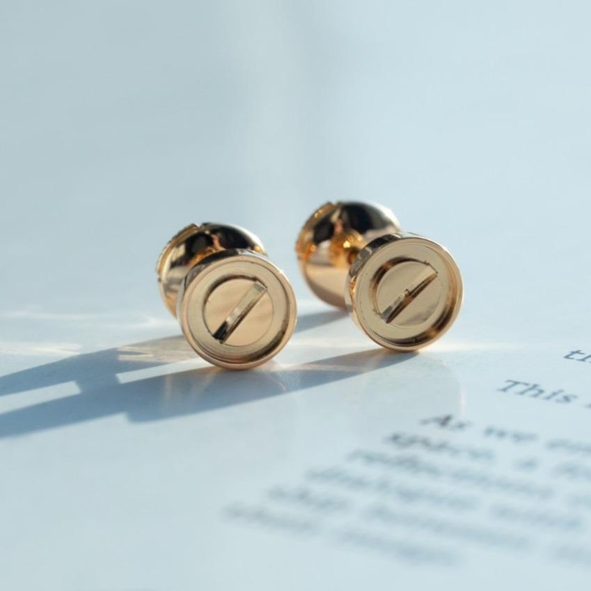 [LuckyStar] LIEBE OHRRINGE ROSA GOLD 10MM