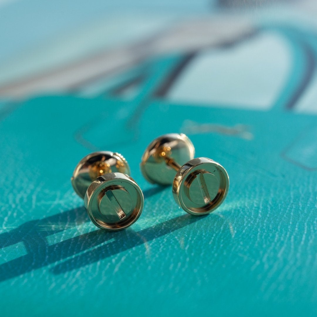 [LuckyStar] LIEBE OHRRINGE ROSA GOLD 10MM