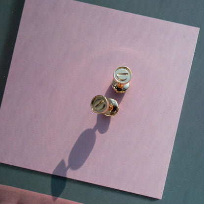 [LuckyStar] LIEBE OHRRINGE ROSA GOLD 10MM
