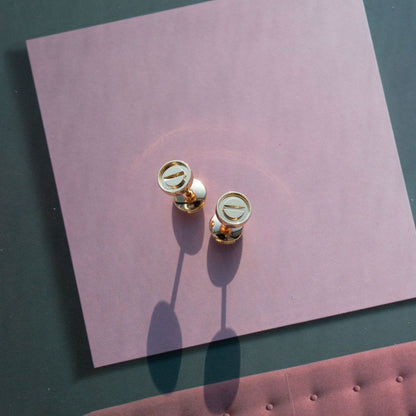 [LuckyStar] LIEBE OHRRINGE ROSA GOLD 10MM