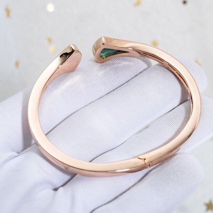 [LuckyStar]DREAM ARMBAND OFFEN MALACHIT ROTGOLD