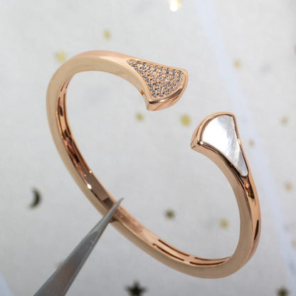 [LuckyStar] DREAM ARMBAND OFFEN ROSA GOLD MOP DIAMANT
