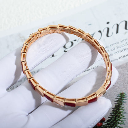 [LuckyStar]SERPENTI ARMBAND ROTGOLD RUBELLIT