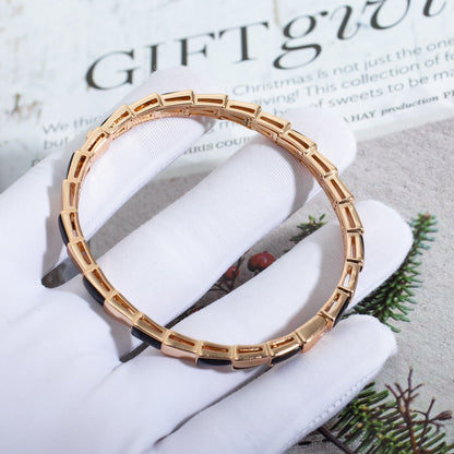[LuckyStar]SERPENTI ARMBAND ROTGOLD ONYX