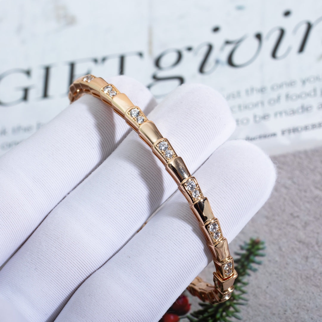 [LuckyStar]SERPENTI ARMBAND ROTGOLD DIAMANT