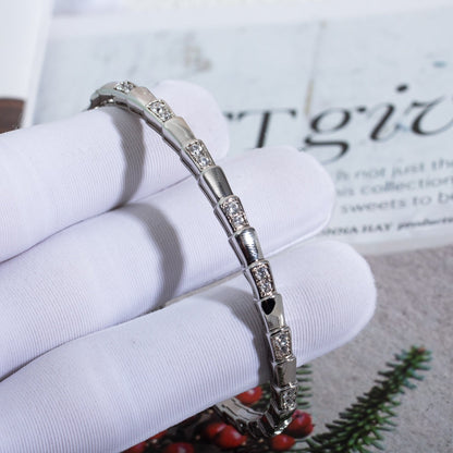 [LuckyStar]SERPENTI ARMBAND SILBER DIAMANT