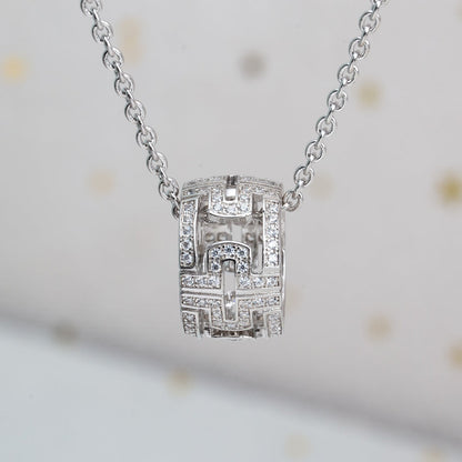 [LuckyStar]PARENTESI HALSKETTE SILBER DIAMANT