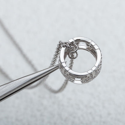 [LuckyStar]PARENTESI HALSKETTE SILBER DIAMANT