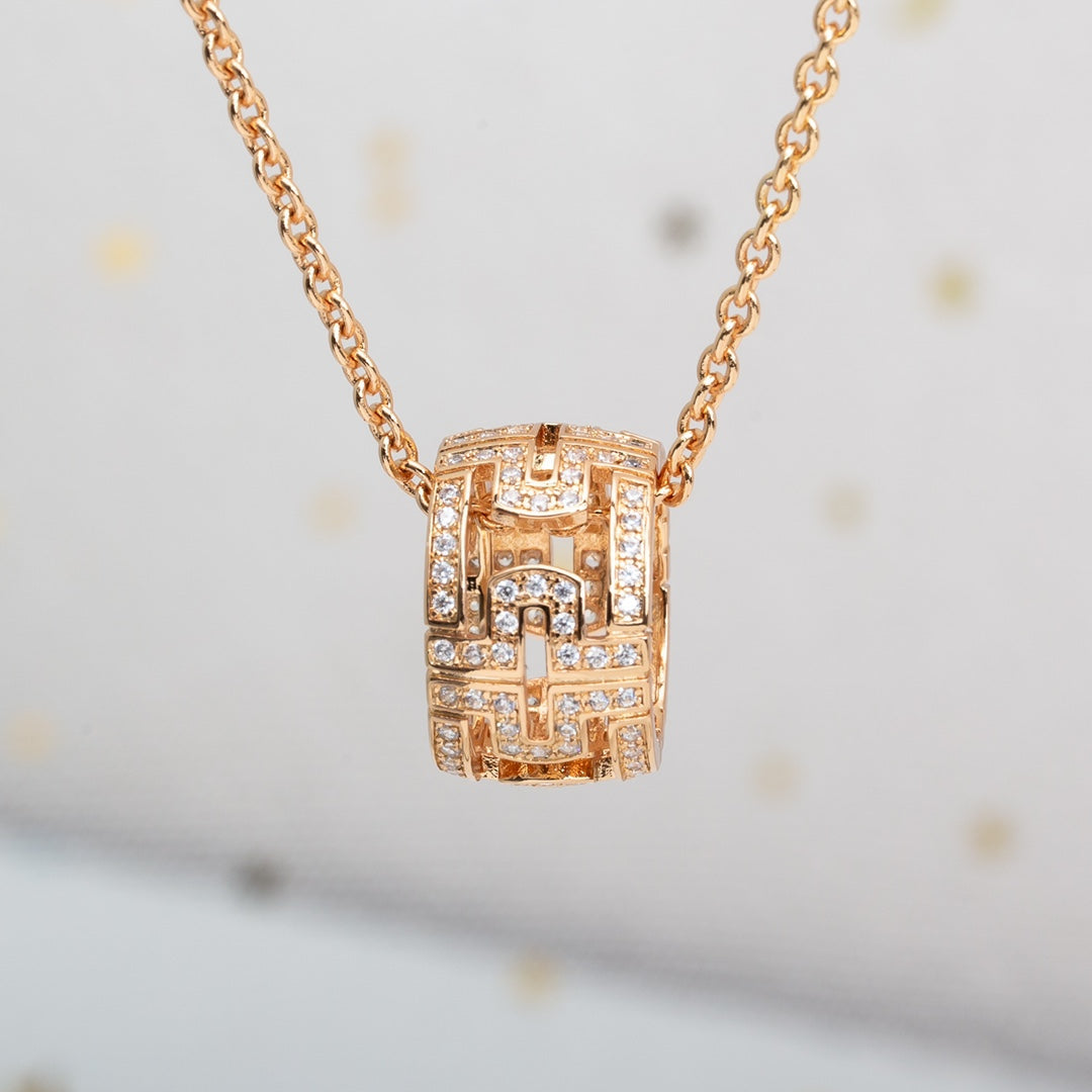 [LuckyStar] PARENTESI HALSKETTE ROTGOLD DIAMANT