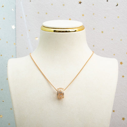 [LuckyStar] PARENTESI HALSKETTE ROTGOLD DIAMANT