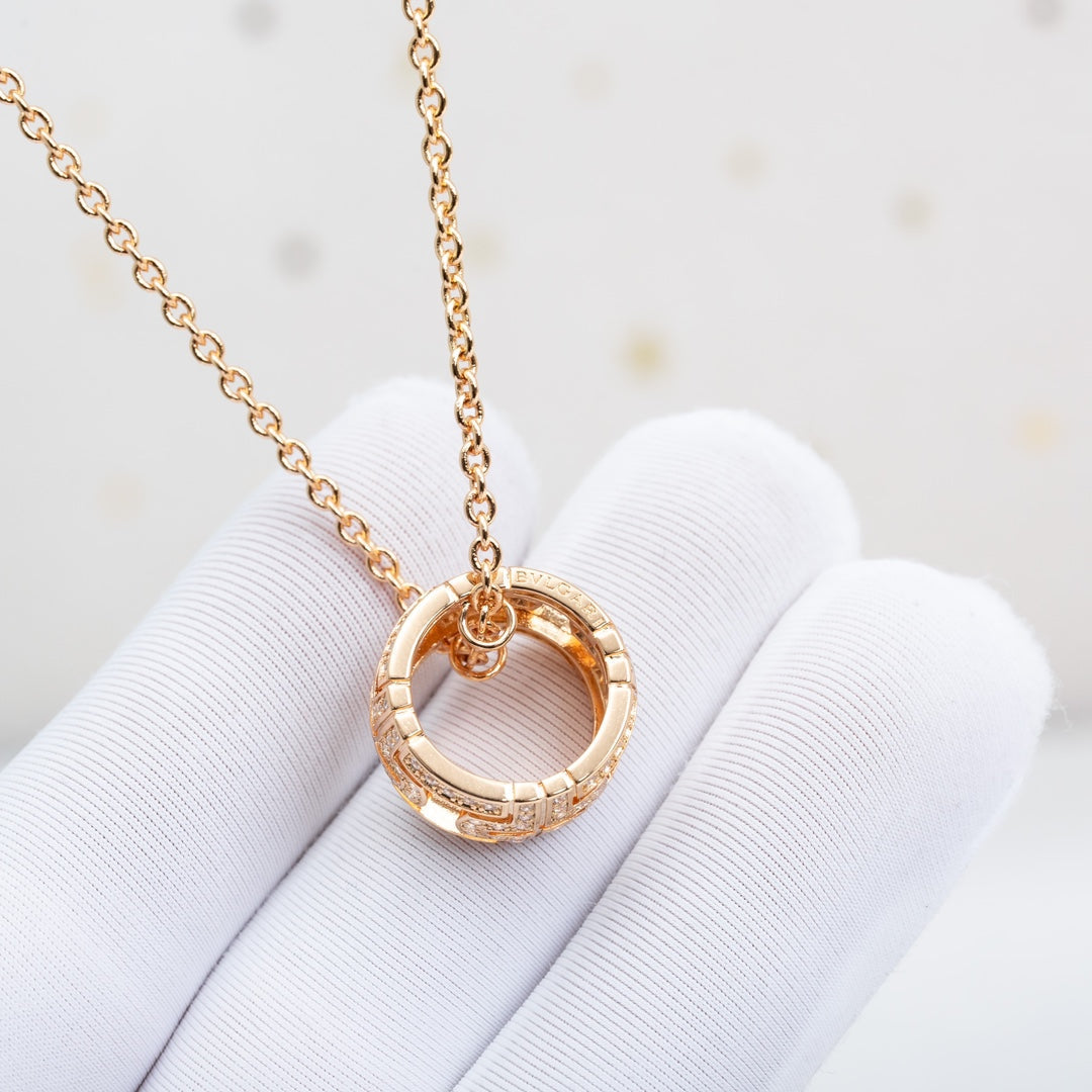 [LuckyStar] PARENTESI HALSKETTE ROTGOLD DIAMANT