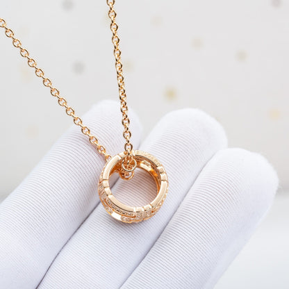 [LuckyStar] PARENTESI HALSKETTE ROTGOLD DIAMANT