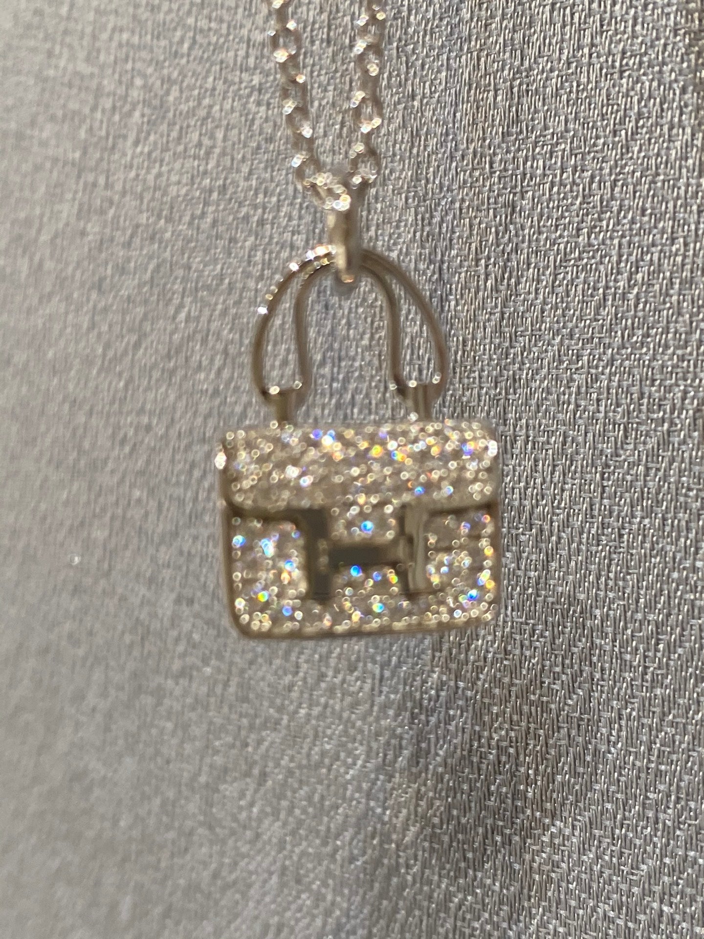 [LuckyStar]CONSTANCE ANHÄNGER DIAMANT HALSKETTE 