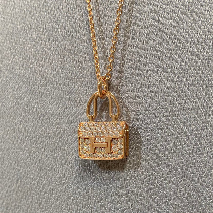 [LuckyStar]CONSTANCE ANHÄNGER DIAMANT HALSKETTE 