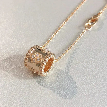 [LuckyStar]Perle Anhänger Halskette Gold/Roségold