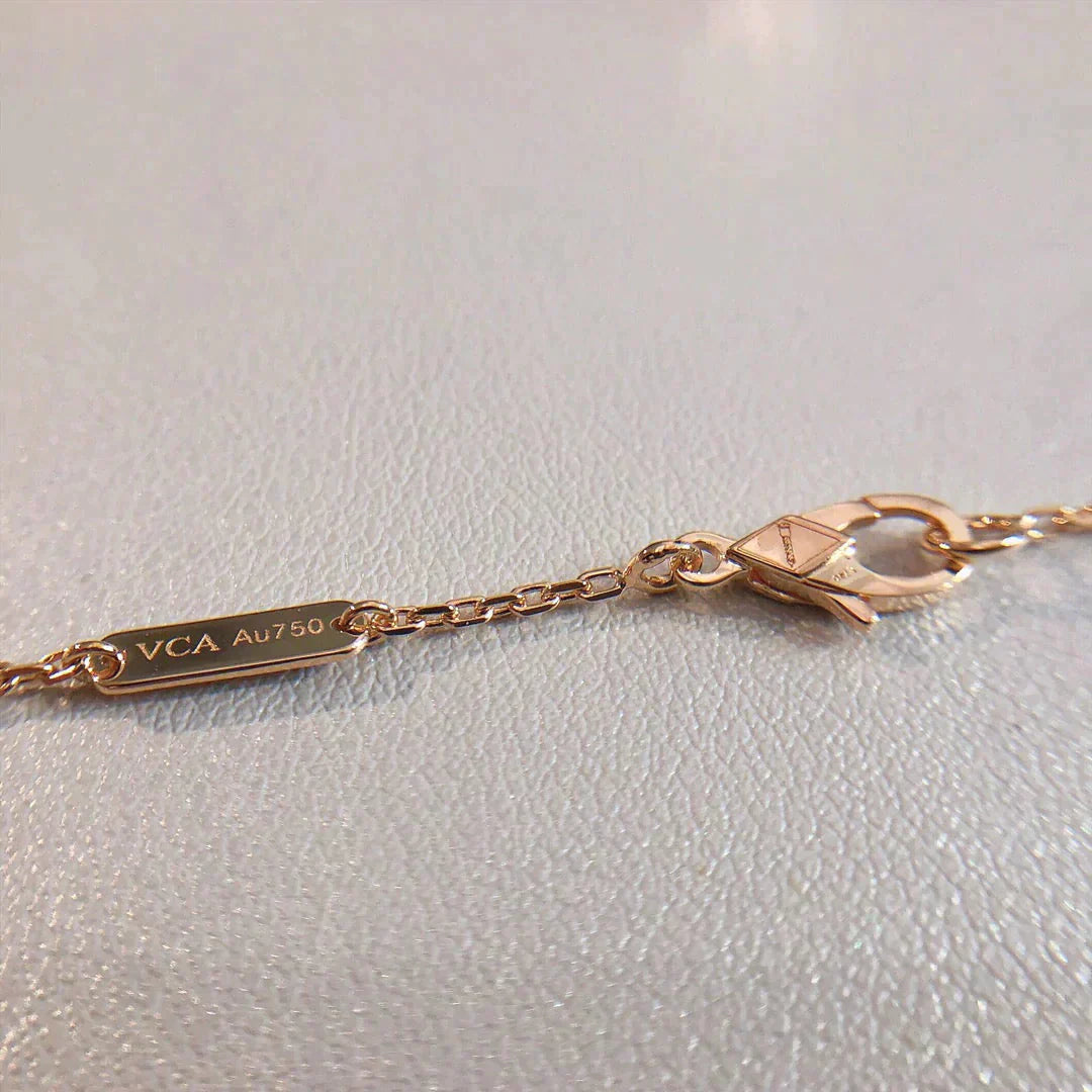 [LuckyStar]Perle Anhänger Halskette Gold/Roségold