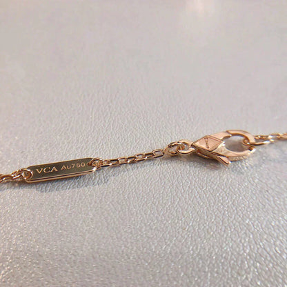 [LuckyStar]Perle Anhänger Halskette Gold/Roségold