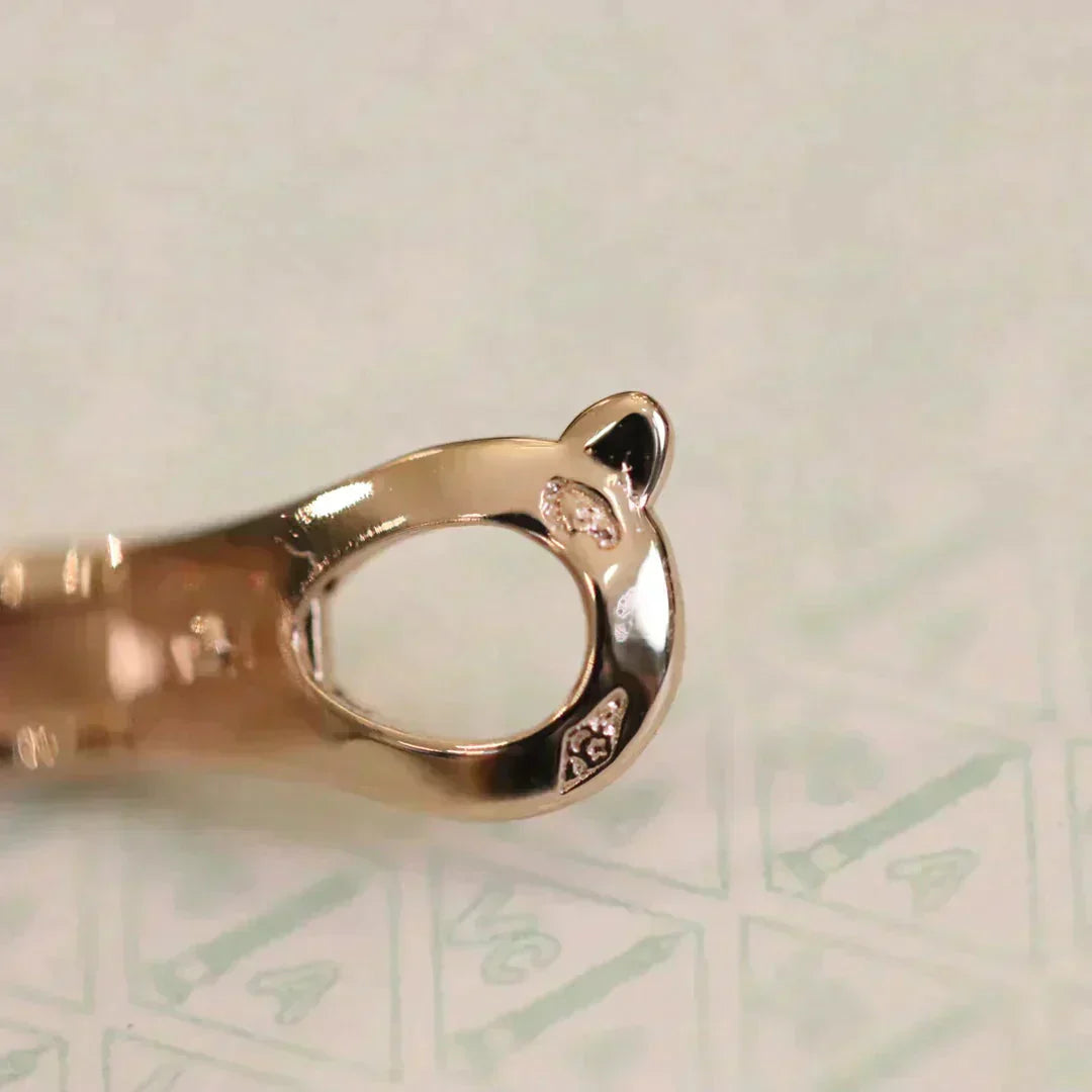 [LuckyStar]CLOVER MEDIUM 1 MOTIFS VOLLE DIAMANT-OHRRINGE