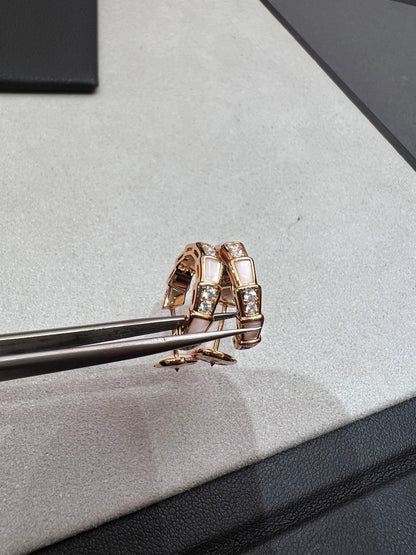 [LuckyStar]SERPENTI MOP ROSA GOLD OHRRINGE