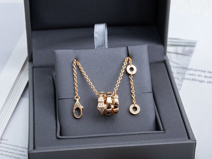 [LuckyStar]SERPENTI ROTGOLD-HALSKETTE MIT DIAMANT