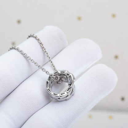[LuckyStar]SERPENTI SILBER HALSKETTE DIAMANT
