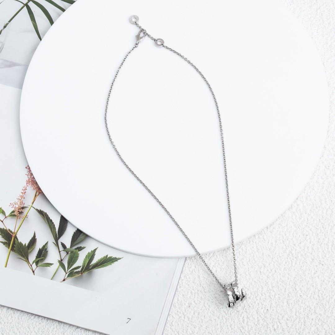 [LuckyStar]SERPENTI SILBER HALSKETTE DIAMANT