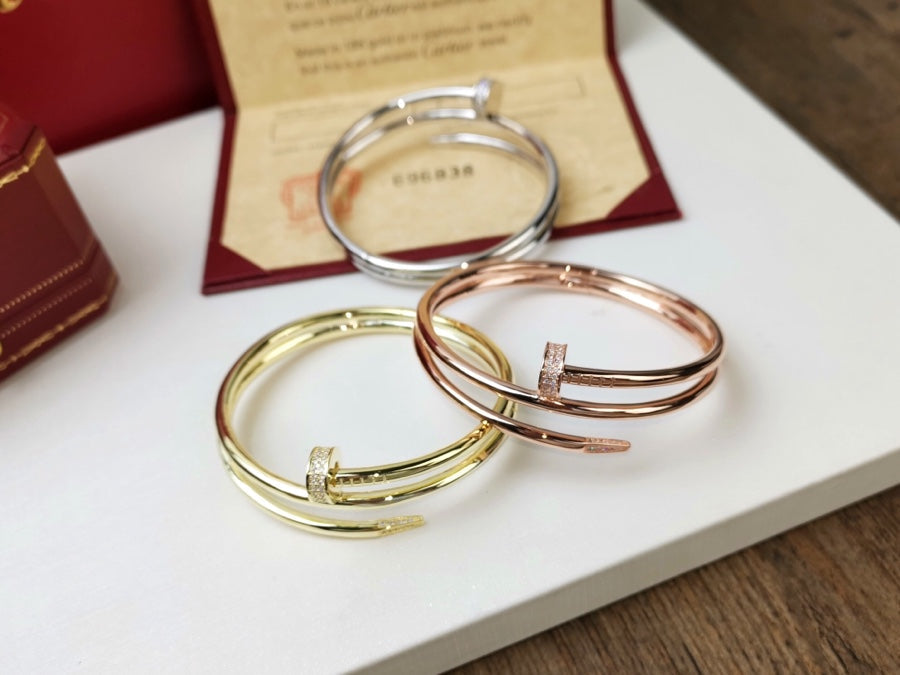 [LuckyStar]JUSTE ARMBAND 3,5MM DOPPELREIHIGER DIAMANT