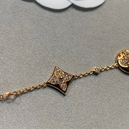 [LuckyStar]Stern und Sonne 4 Motive Gold Diamanten Armband