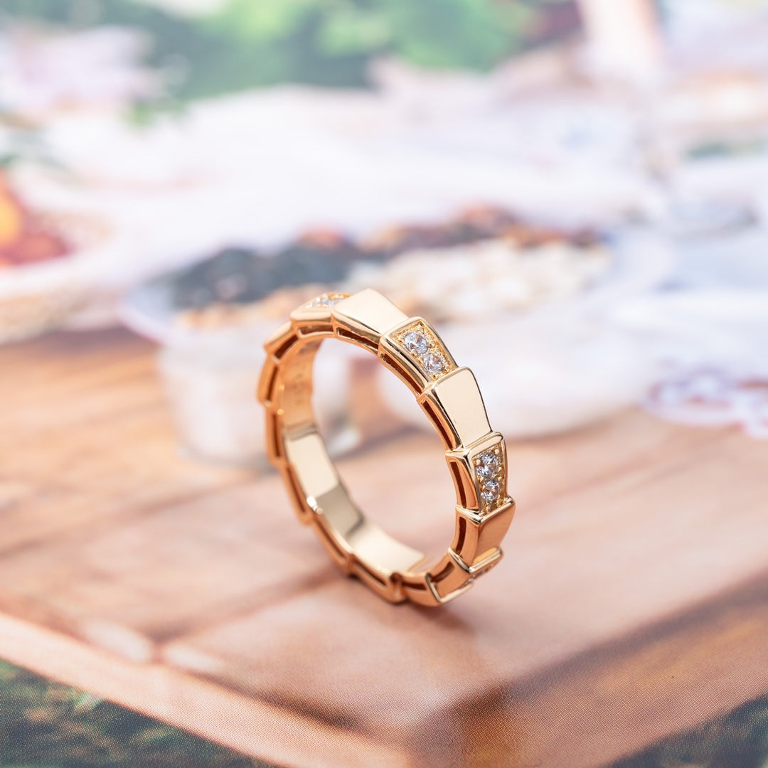 [LuckyStar]SERPENTI RING ROTGOLD 3MM