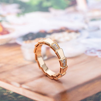 [LuckyStar]SERPENTI RING ROTGOLD 3MM