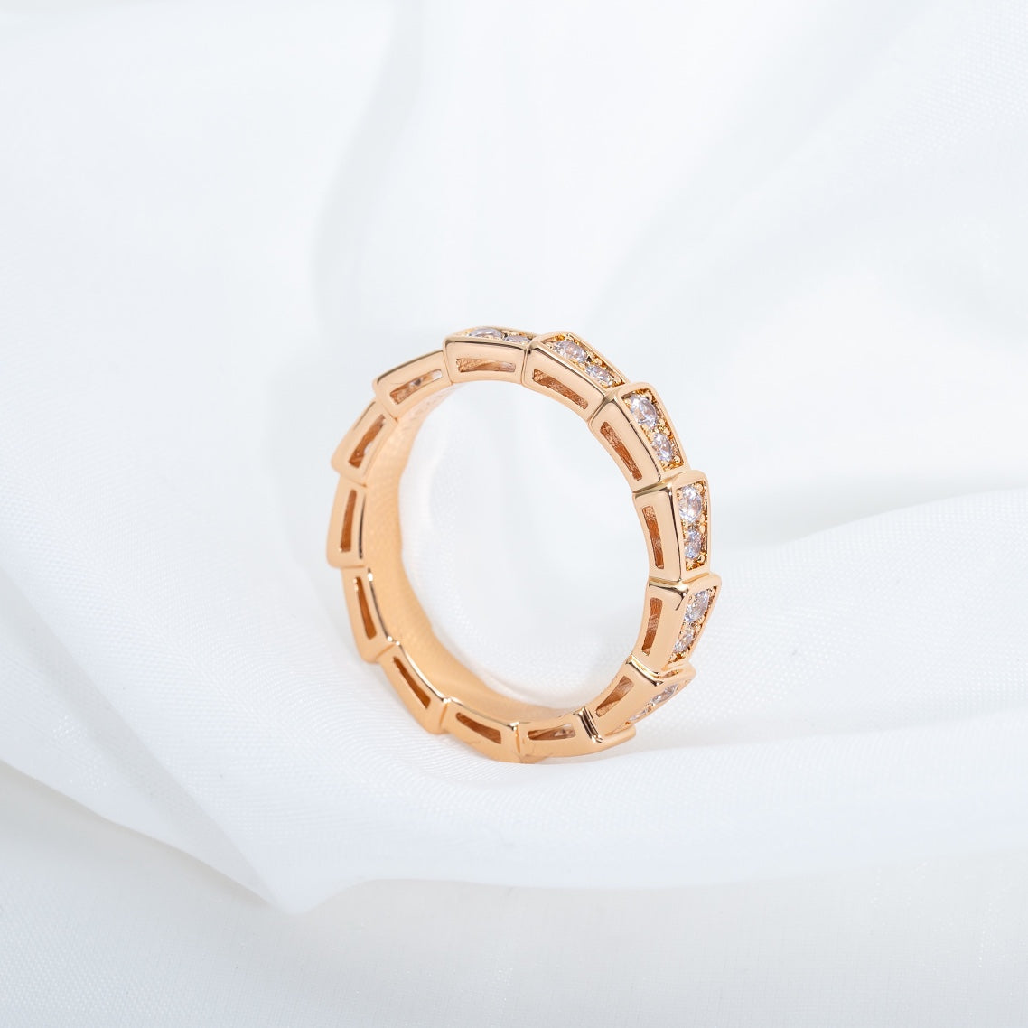 [LuckyStar]SERPENTI RING ROTGOLD DIAMANT 3MM