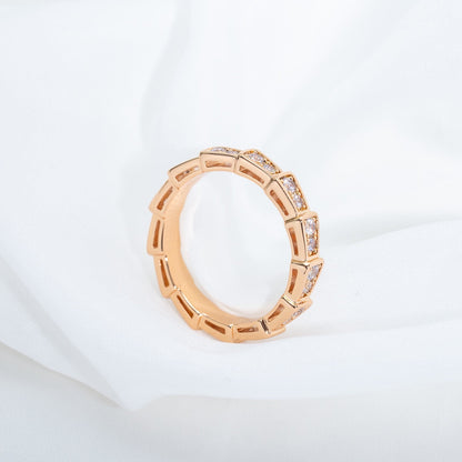 [LuckyStar]SERPENTI RING ROTGOLD DIAMANT 3MM