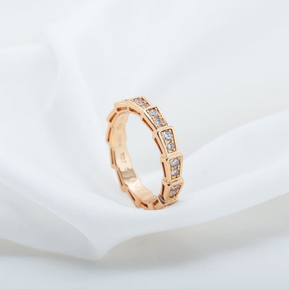 [LuckyStar]SERPENTI RING ROTGOLD DIAMANT 3MM