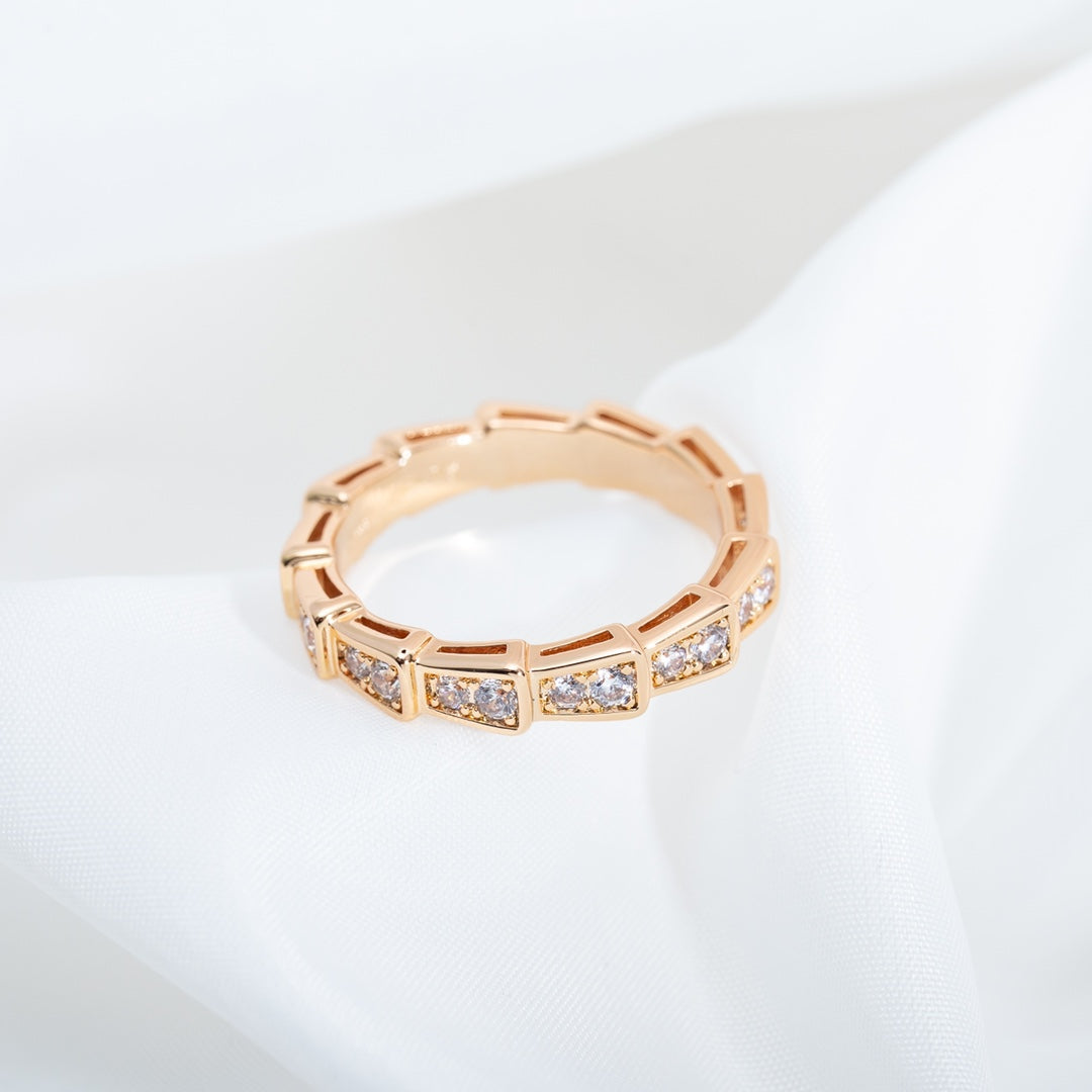[LuckyStar]SERPENTI RING ROTGOLD DIAMANT 3MM